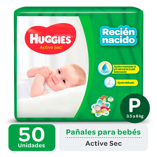PAÑAL HUGGIES ACTIVE SEC Px50